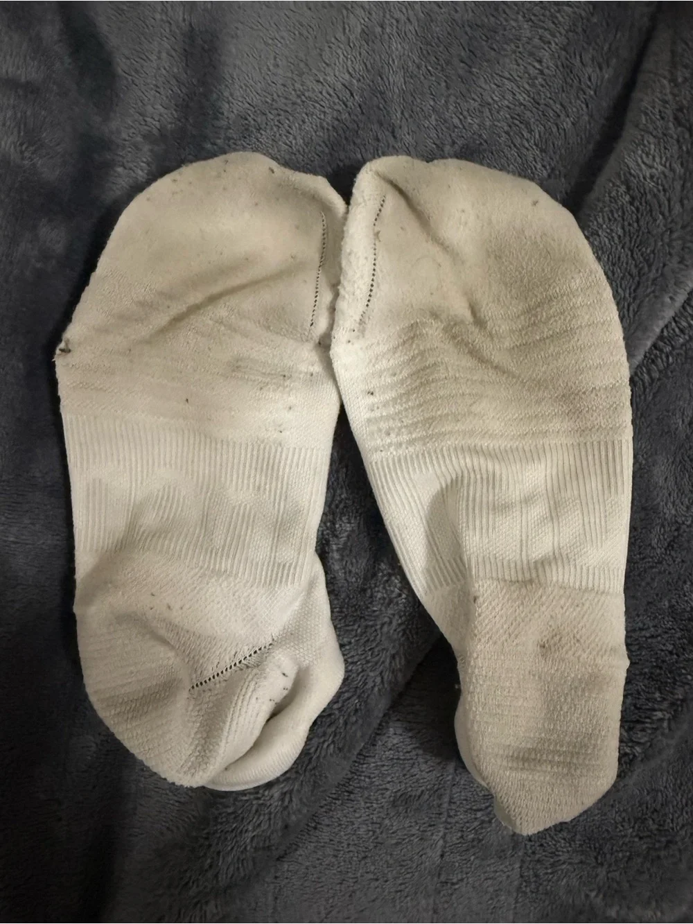 White No-Show sock